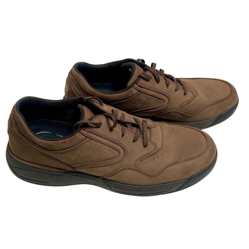 Rockport ProWalker DMX Mens Walking Shoes 13M Brown Suede Leather Waterproof